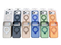 Coques de téléphone anti-chute avec support de raquette bicolore pour iPhone 17 Pro Max 14 15 16 18 Pro Max