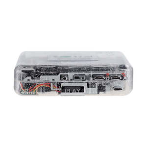 Lettore di Cassette Portatile Trasparente in Plastica, Ricaricabile e Alimentato via USB, con Jack per Cuffie, <span class=keywords><strong>Convertitore</strong></span> <span class=keywords><strong>MP3</strong></span> Hi-Fi - Product Image 5