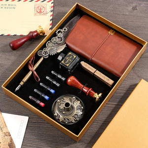 Juego de Plumas de Caligrafía Vintage con Punta de Metal, Sello de Cera Retro de Élite, Equipo para Cuaderno, Juego de Plumas Estilográficas - Product Image 4