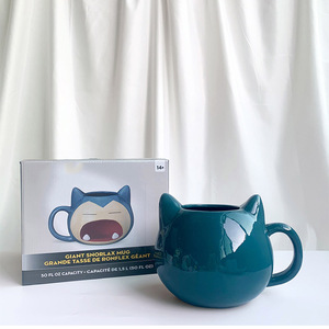Mug à café 3D Snorlax <span class=keywords><strong>de</strong></span> grande capacité 1000 ml, tasse à eau en céramique <span class=keywords><strong>de</strong></span> dessin animé, tasse à thé au lait créative, cadeau pour enfants, garçons et filles - Product Image 3