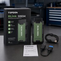 Programador TOPDON Rlink J2534 Pass-Thru 2026, Compatible con Todos los Protocolos J2534, Windows 7, 8, 10, 11