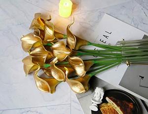 ดอกคาลล่าลิลลี่ PU ขนาดเล็ก ดอกไม้ประดิษฐ์สำหรับตกแต่งงานแต่งงาน ตกแต่งบ้าน จัดดอกไม้ ตกแต่งด้วยดอกไม้ - Product Image 4