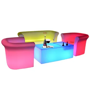 Ricaricabile Ha Condotto Cubo sedia sedile con la luce/Led tavolo cubo
