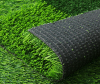 Tapis de Gazon Artificiel à Poils Hauts Personnalisé, Carreaux de Gazon de Couleur Unie Modernes pour Balcon, Patio, Napperons Décoratifs de Noël