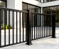 Rampe de balcon moderne en aluminium, garde-corps de terrasse, main courante d'escalier, garde-corps de véranda extérieur Mehonor MH-699, garantie 5 ans, installation facile