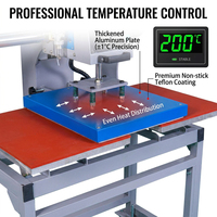 Presse à Chaud Pneumatique Double Plateau 40x60cm pour T-shirts, Transfert DTF et Vinyle – Vente Directe Usine