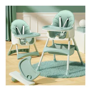 Professional China supplier multifunction children chair booster plastic baby feeding high chair adjustable for kids dining