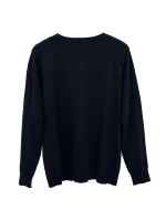 Cardigan en viscose à manches longues et col rond, style décontracté, avec blocs de couleur géométriques et strass, personnalisé pour femmes (OEM)