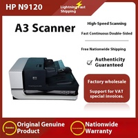 Scanner de documents couleur recto-verso à plat haute vitesse HP N9120/N9120FN2 A3 avec connexion réseau USB pour bureaux commerciaux