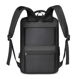 <span class=keywords><strong>Mochila</strong></span> para Portátil Impermeable con Doble Cierre, Diseño Elegante para Oficina, Negocios, Logotipo Personalizado y Puerto USB - Product Image 3