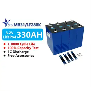 Xiho Ev E 3.2V 105Ah 280AH 330AH Lifepo4 Battery Cells Solar Lithium Ion Battery Solar Home Energy Storage Batteries