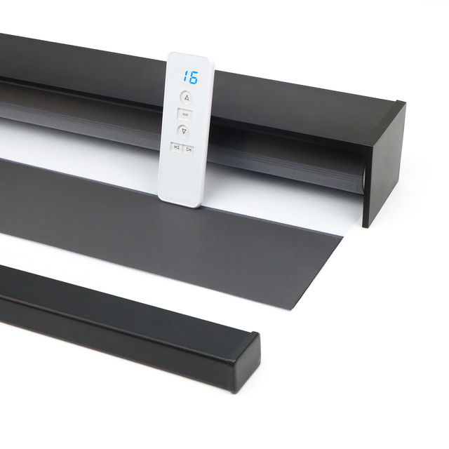 Shadevo Zigbee Alexa Tuya Wifi Google Matter Automatic Smart Remote Control Blackout Motorized Roller Plain Zebra Blinds