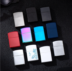 <span class=keywords><strong>Accendino</strong></span> a <span class=keywords><strong>Benzina</strong></span> Ricaricabile in Metallo Nero con Fiammifero in Seta, Vendita Diretta dalla Fabbrica 2025, Economico e Popolare, con Custodia - Product Image 6