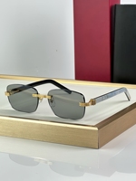 Gafas de Sol Rectangulares Pequeñas Sin Marco con Corte de Diamante de Marca de Lujo 2025, Gafas de Conducir con Protección UV400