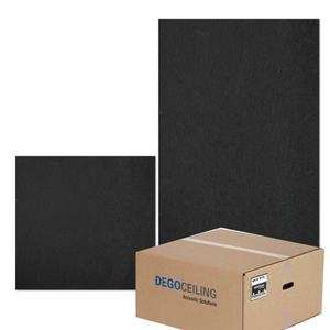 แผงอะคูสติกขนสัตว์ระงับกริดเพดาน2*2เพดานทนเชื้อราต้านเชื้อแบคทีเรียกันไฟ - Product Image 2