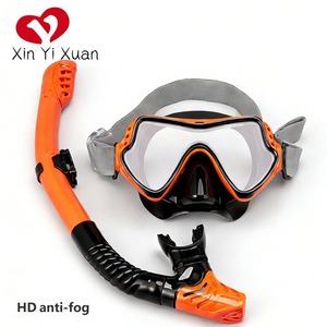 Ensemble de plongée avec tuba pour adultes aux prix d'usine : Lunettes de plongée avec tuba à large champ de vision et verre trempé haute transparence - Product Image 4