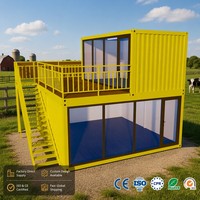 Expédition Rapide - Tiny Home - Maison Conteneur Extensible de 20 pieds Modulaire Démontable Préfabriquée Extérieure Respirante Couleur Personnalisée