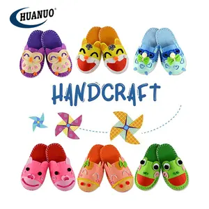 Kids Educational Toy Creative Art Craft Kit DIY Handmade <strong>Felt</strong> <strong>slippers</strong> Diy Kit - Product Image 1