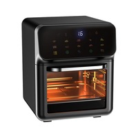 Friteuse à Air Électrique Entièrement Automatique et Intelligente, Grande Capacité de 10L, Four Multifonction Visuel et Multicouche pour la Maison