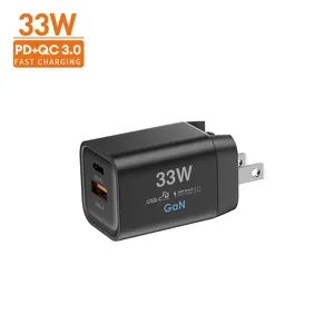 33Watt 5V/3A Power Delivery Charger Slim Dual Port Uk Plugs Wall Charger For Tecno