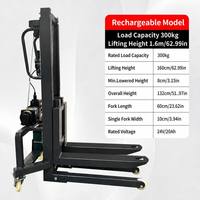 Mini transpalette électrique portable avec batterie au lithium 24V 20Ah pour le levage d'éclairages de scène et de haut-parleurs