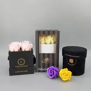 กล่องของขวัญหรูหราสำหรับบรรจุภัณฑ์กล่องดอกไม้รับการออกแบบการพิมพ์แบบกำหนดเองผู้ผลิตจีน