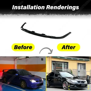 ลิ้นกันชนหน้า สำหรับ Subaru Impreza WRX STI S204 ปี 2006 2007 สปอยเลอร์ใต้กันชนหน้า ชิ้นส่วนตกแต่งรถยนต์ - Product Image 2