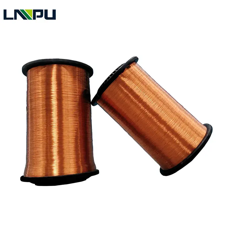 Enameled Round Copper Wire Essex Magnet Wire 22 AWG Gauge Enameled Copper Wire Insulated Solid 30kg/50kgwooden Spool 0.016 mm-7mm