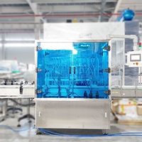 Ligne de production de machine de remplissage de liquide oral entièrement automatique à prix d'usine miel vitamine sirop toux pour boissons verre
