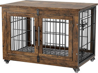 Cages et niches pour animaux de compagnie – Cages en bois pour petits chiens, pliables, à double porte métallique, anti-mastication, durables, écologiques, pour usage intérieur – Vente chaude