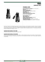 Pompes submersibles DABpump FEKA300MNA, drainage de piscine, drainage de sous-sol, drainage de garage, pompe de fontaine, pompe de drainage domestique