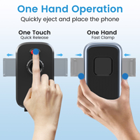 Support de téléphone universel pour voiture avec logo personnalisé OEM, fixation sur tableau de bord, grille d'aération ou pare-brise, vente en gros