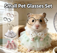 Accessoires de déguisement pour petits animaux : Jupe pour hamster syrien, lunettes pour animaux de compagnie, accessoires de déguisement pour petits animaux, fournitures pour animaux de compagnie en gros - Vente chaude