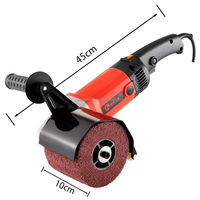 Ponceuse à fil de fer inoxydable, outil de ponçage du bois, élimination de la rouille, finition de surface, machine de polissage électrique portative pour métaux