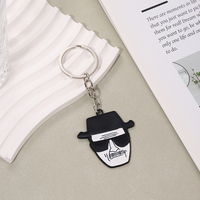 Nuevo Llavero de Aleación de Zinc con Retrato de Heisenberg de la Serie de TV Estadounidense Breaking Bad, Colgante Decorativo de Personaje, Resistente al Agua