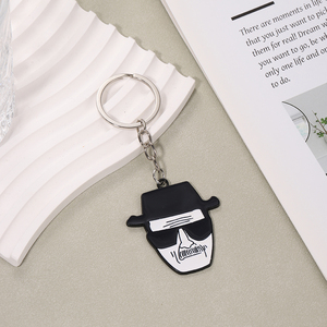 Nuovo Portachiavi in Lega di Zinco con Ritratto di <span class=keywords><strong>Heisenberg</strong></span> della Serie TV Americana Breaking Bad, Ciondolo Decorativo Impermeabile - Product Image 2