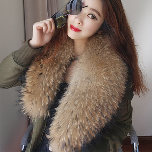 Di inverno Delle Donne Punk Fluffy <span class=keywords><strong>Pelliccia</strong></span> di Procione Collare Fodera Trapuntata Bomber Giacca Parka Faux Rex <span class=keywords><strong>Pelliccia</strong></span> di Coniglio Reale della <span class=keywords><strong>Pelliccia</strong></span> di Fox Della Ragazza della signora Delle Donne - Product Image 6