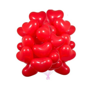 Globos de Látex Rojos con Forma de Corazón Bard de 5 Pulgadas, 50 Unidades, Inflables para Decoración de Fiestas de San Valentín y Bodas - Product Image 1