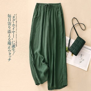 Nuovi <span class=keywords><strong>Pantaloni</strong></span> Larghi Estivi 2026 in Cotone e <span class=keywords><strong>Lino</strong></span> a Doppio Strato, Stile Francese Chic, Vita Alta con Coulisse, Taglie Forti - Product Image 3