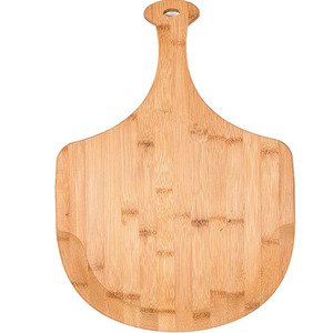 Planche à pizza en bois Jiang Bo, planche à découper ronde pour steak, pain, gâteau, plateau de service en bambou naturel 120x60cm - Product Image 1