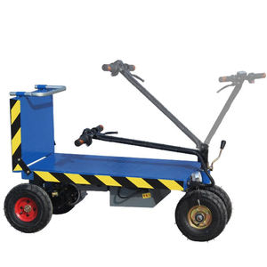 Portable à quatre roues pliant remorque à plat chariot à main chariot à plate-forme électrique Durable chariot de camion pour chantier de construction OEM - Product Image 6