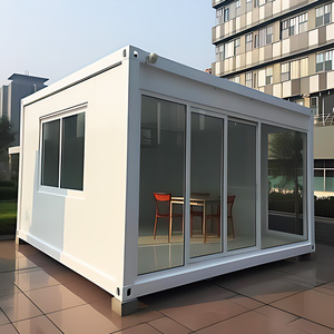 Casa contenedor de paquete plano de 20 pies, casa prefabricada hecha de paneles sándwich, Material para oficina en casa o casa contenedor para dormir en Hotel - Product Image 6