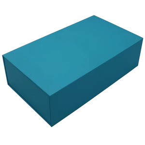 Scatole magnetiche in cartone rigido <span class=keywords><strong>blu</strong></span> a forma di <span class=keywords><strong>libro</strong></span> personalizzato con goffratura e rivestimento UV riciclabile eco-friendly per telefoni - Product Image 2