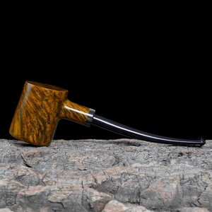 Muxiang Wood Tobacco Pipe Straight Type Solid Briarwood Filtered Men's Smoking Pipe Retro Style Gift - Product Image 2