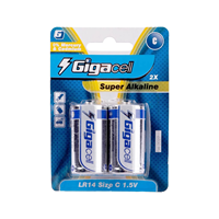 Baterai Alkaline 1.5V Ukuran C dari Pasar Online Cina, Baterai Mainan LR14 untuk Senter dan Radio Berteknologi Tinggi
