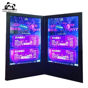 Cartella Menu Illuminata 8x10.5 in Pelle PU con Logo Personalizzato in Rilievo, Copertina Menu <span class=keywords><strong>LED</strong></span> A5 per Ristoranti e Bar, Ricarica Tipo-C - Product Image 4