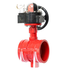 Convient pour les pipelines chimiques, les pipelines de gaz, les dépôts de pétrole, les vannes papillon à turbine rainurées antidéflagrantes pour gaz, <span class=keywords><strong>signal</strong></span> d'incendie - Product Image 2
