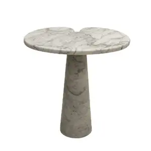 2022 New Style Craft Marble Stone Round Design Marble Coffee Table For Living Room