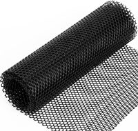 Filet Plastique Noir 100 % PEHD Stabilisé aux UV, Filet pour Volaille, Maille Clôture Volière en Plastique Blanc pour Poulets