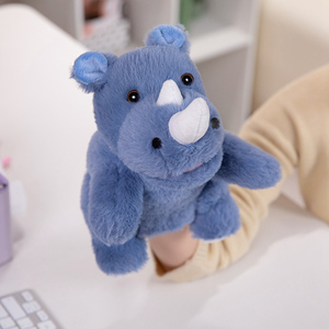 Mới nhất tùy chỉnh động vật rừng loạt tay con rối Đồ chơi thú nhồi bông đồ chơi cho trẻ em gấu trúc sang trọng - Product Image 5